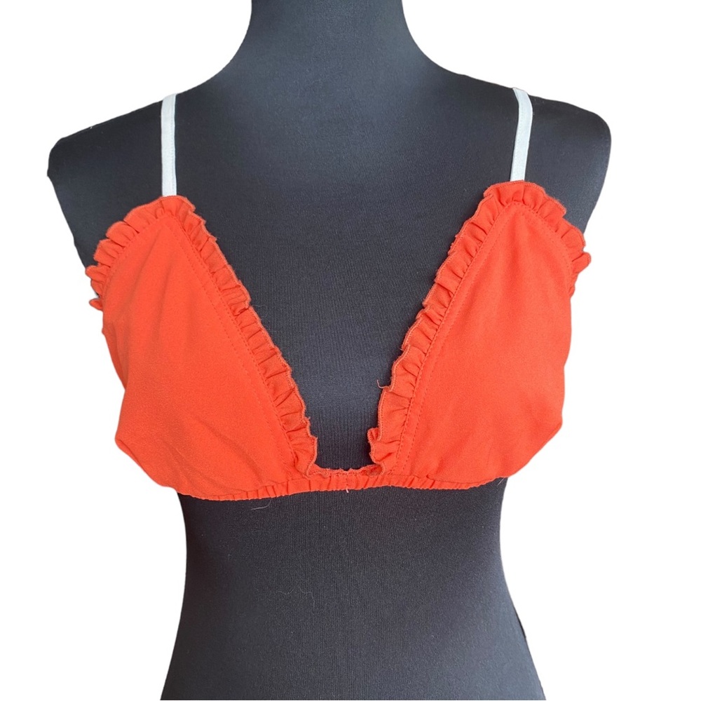Insight Lunar Flare Orange Techno Red Bralette Bra Top Women’s 8